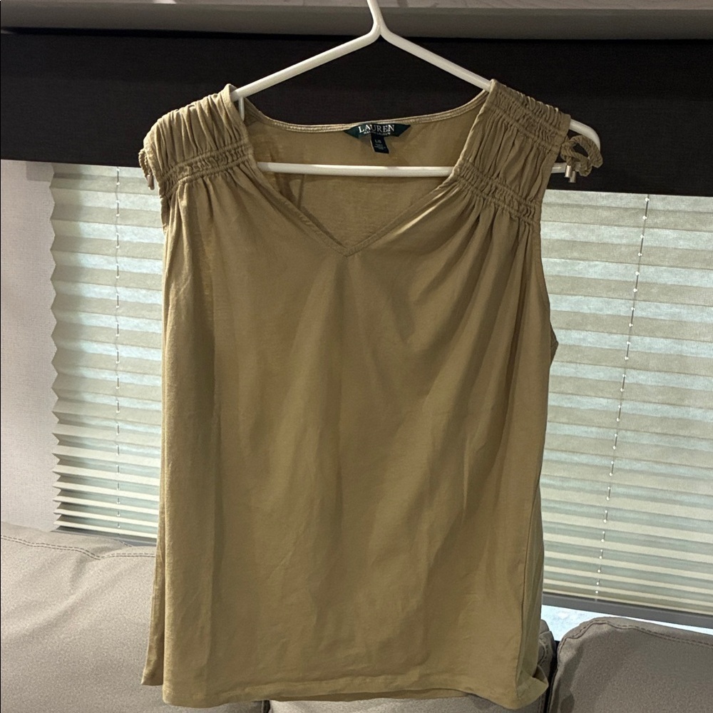 Ralph Lauren cotton Tan Tank for Women